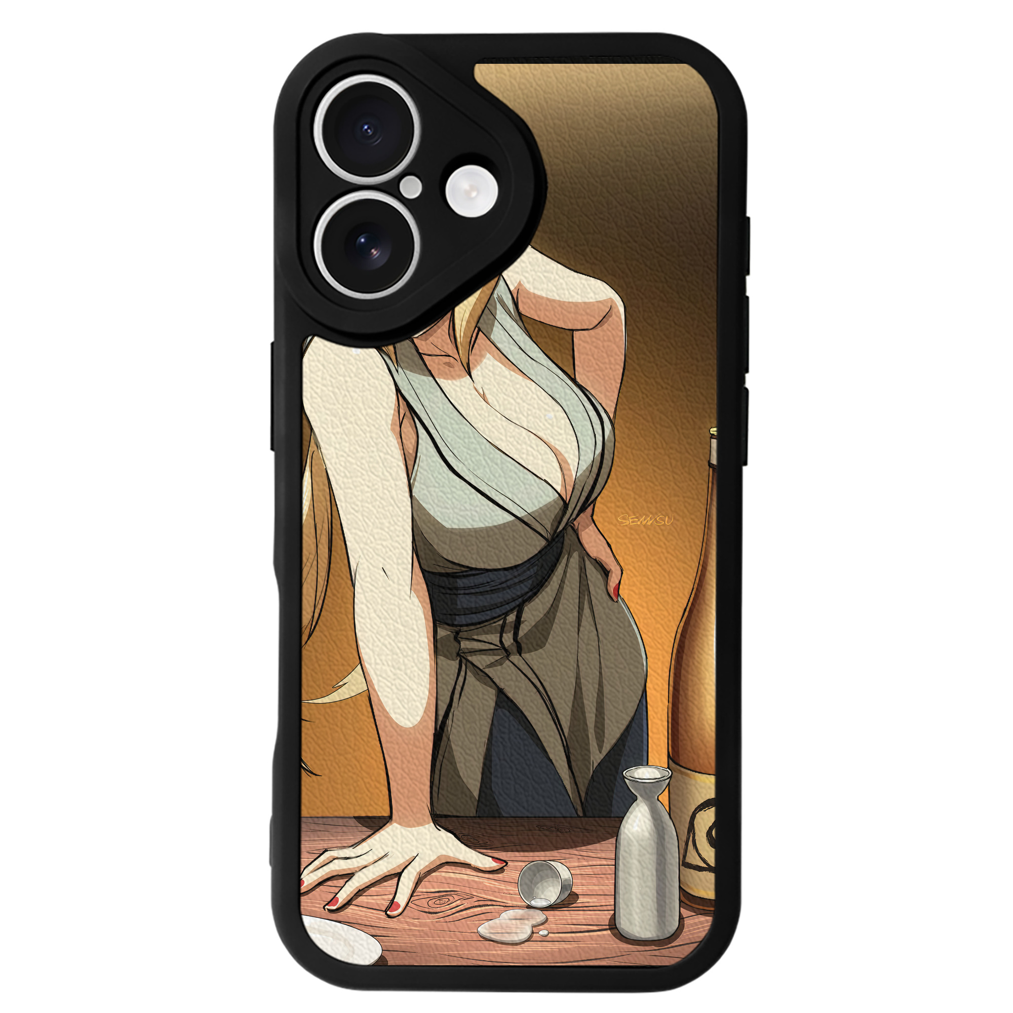 （画像用） NARUTO -ナルト- NARUTO -ナルト- 疾風伝 【iPhone 16シリーズ対応】シリコンスマホケース（レザー調） 材質：シリコン